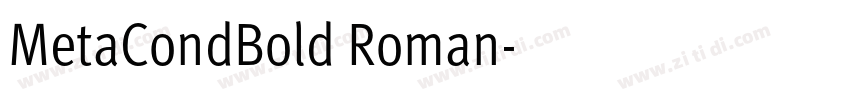 MetaCondBold Roman字体转换 MetaCondBold Roman字体转换